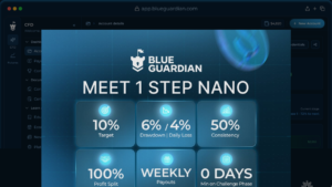 Blue Guardian Launches New 1-Step and 2-Step Nano Plans Blue Guardian 1-Step Nano and 2-Step Nano CFD challenges