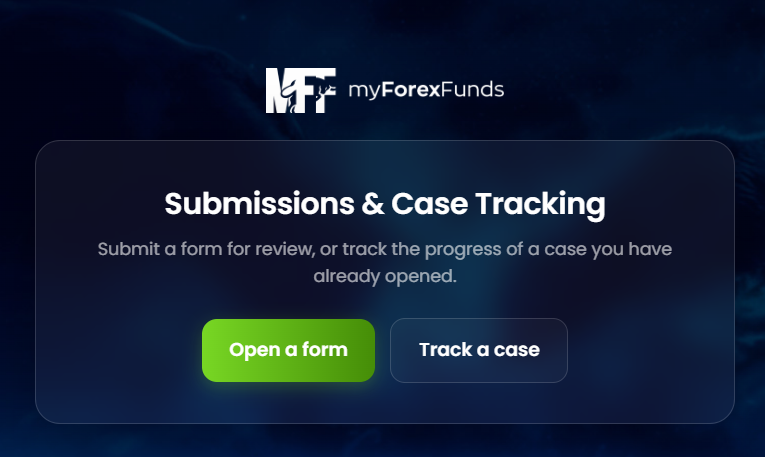 my forex funds submission case form