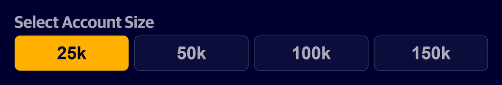 apex trader funding account size options