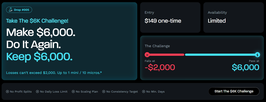 topstep labs $6k challenge rules