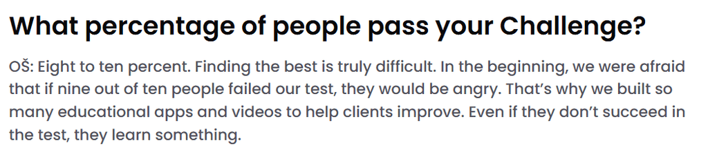 FTMO pass rate 8-10%